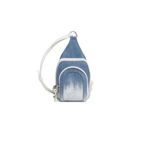 NWT Christian Louboutin Loubifunk Denim Textile Mini Crossbody Sling Style Bag
